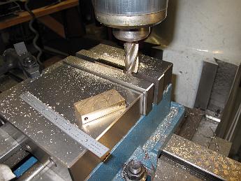 CrabWaterPumpModifications9Sept09 001 9-Sept-09 Machining one-half of the Bronze eccentric strap.