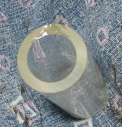 LubricatorGlass During the inagural run of the crab, the hydrostatic lubricator leaked all over the place and did not seem to work.  Back in the shop a teardown revealed a big chip out of the bottom of the 3/8